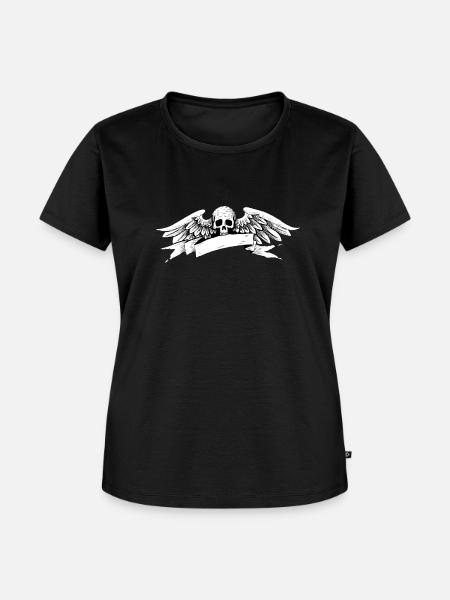 Skull - Frauen Premium Bio T-Shirt - Schwarz
