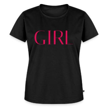 FILLE - T-shirt Premium bio Femme - noir - Devant - Selfina (174cm)