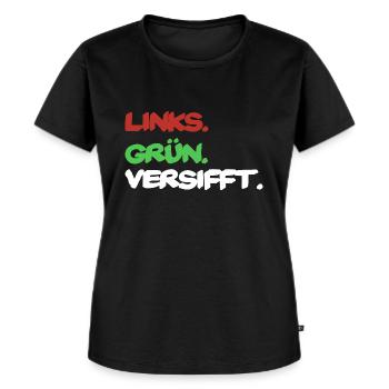 Rassismus Antifaschismus Politik Spruch Geschenk - Frauen Premium Bio T-Shirt - Schwarz - Vorne - Selfina (174cm)