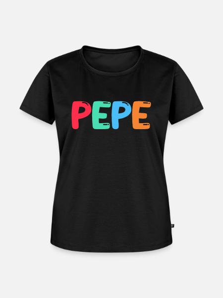 Name - Pepe - Frauen Premium Bio T-Shirt - Schwarz