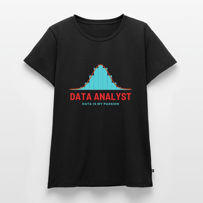 Data Analyst Power BI Query SQL API Engineer KI Frauen Premium Bio T-Shirt