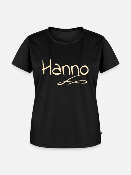 Hanno - Frauen Premium Bio T-Shirt - Schwarz