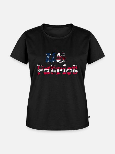 us Patriot - Frauen Premium Bio T-Shirt - Schwarz