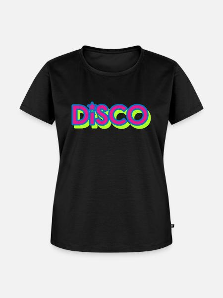 Disco - Frauen Premium Bio T-Shirt - Schwarz