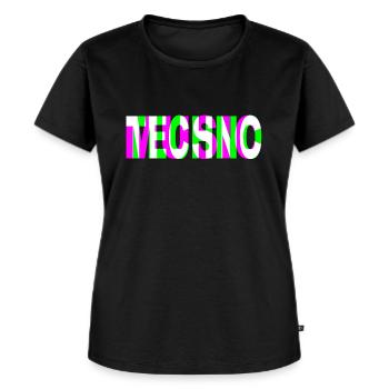 techno music dj raver dubstep edm trance party - Frauen Premium Bio T-Shirt - Schwarz - Vorne - Selfina (174cm)