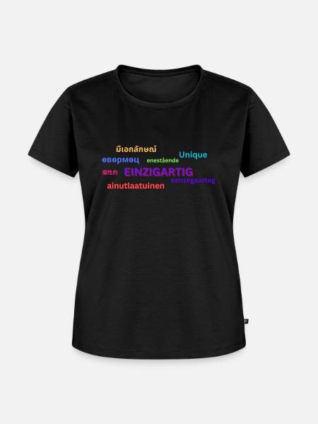 Einzigartig - Frauen Premium Bio T-Shirt - Schwarz