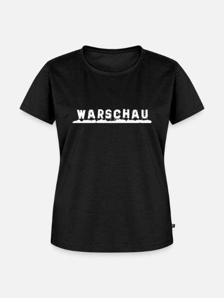 Warschau - Frauen Premium Bio T-Shirt - Schwarz