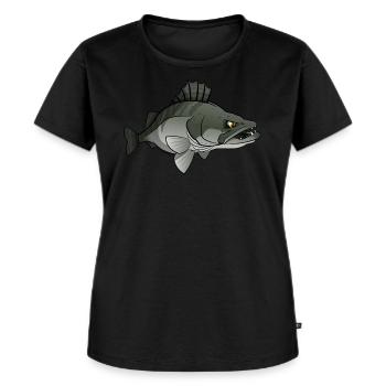 Red River: Zander - Women's Premium Organic T-shirt - black - Front - Selfina (174cm)