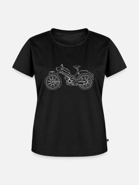 Postler-Mofa - Postler Harly - Frauen Premium Bio T-Shirt - Schwarz