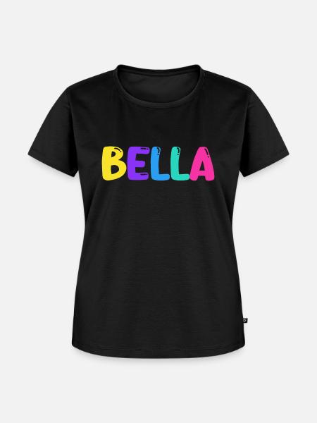 Name - Bella - Frauen Premium Bio T-Shirt - Schwarz