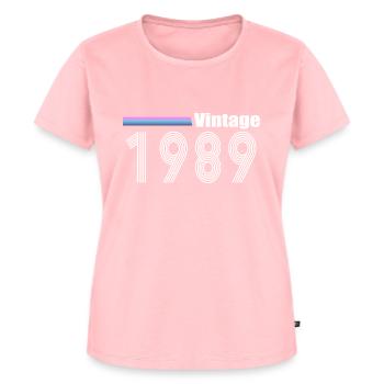1989 - Women's Premium Organic T-shirt - rose - Front - AI Model Female 172 dark (172cm)