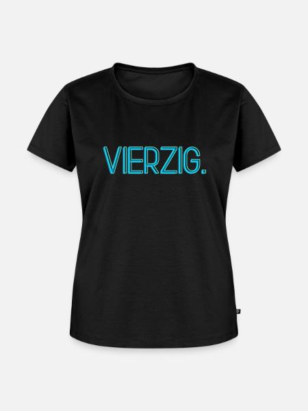 Vierzig. - Frauen Premium Bio T-Shirt - Schwarz