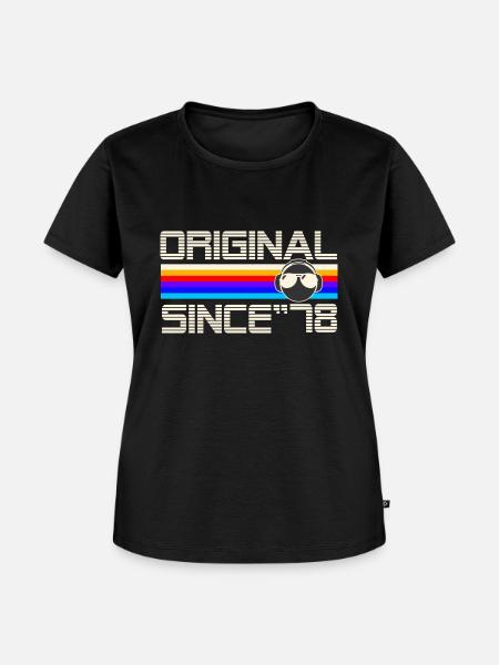 Seit 78 - Frauen Premium Bio T-Shirt - Schwarz