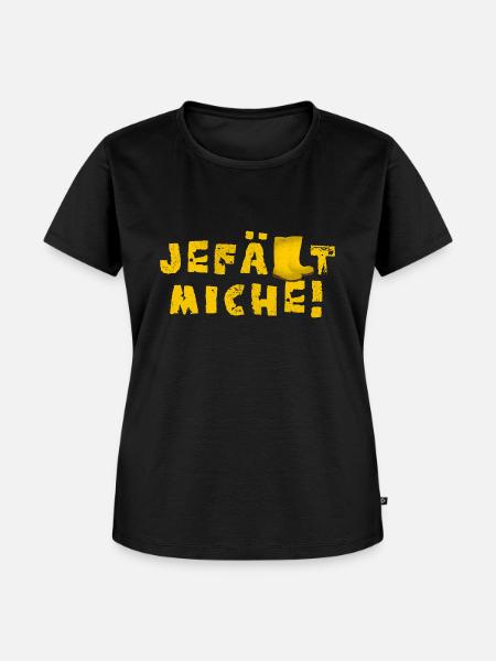 Jefällt miche! - Frauen Premium Bio T-Shirt - Schwarz