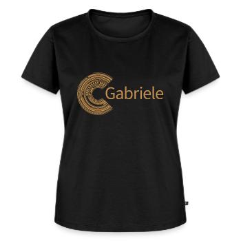 For Gabriele - Women's Premium Organic T-shirt - black - Front - Selfina (174cm)