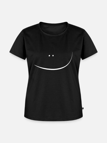 Gesicht - Frauen Premium Bio T-Shirt - Schwarz