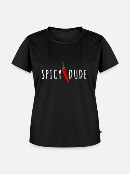 Spicy Dude - Frauen Premium Bio T-Shirt - Schwarz