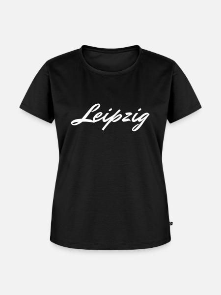 Leipzig - Frauen Premium Bio T-Shirt - Schwarz