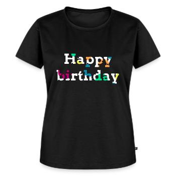 Alles Gute zum Geburtstag! - Frauen Premium Bio T-Shirt - Schwarz - Vorne - Selfina (174cm)