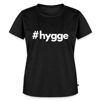 HYGGE Dänemark gemütlich, Scandi-Fan, Skandinavien - Frauen Premium Bio T-Shirt - Schwarz - Vorne - Selfina (174cm)