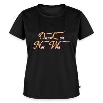 Only love - Women's Premium Organic T-shirt - black - Front - Selfina (174cm)