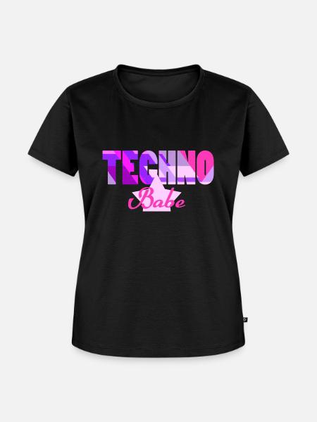 Techno - T-shirt Premium bio Femme - noir