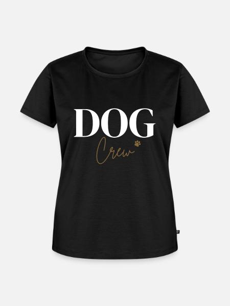 Dog Crew - Frauen Premium Bio T-Shirt - Schwarz