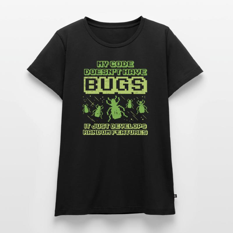 Code Bug Test Programmierer Entwickler Geschenk Frauen Premium Bio T-Shirt