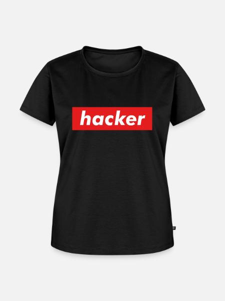 Hacker - Frauen Premium Bio T-Shirt - Schwarz