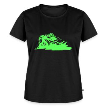 Offroad 4X4 - Women's Premium Organic T-shirt - black - Front - Selfina (174cm)