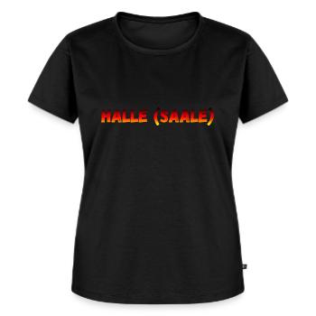 Halle Saale - Women's Premium Organic T-shirt - black - Front - Selfina (174cm)