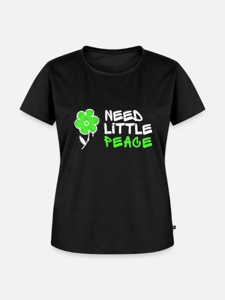 Projekt Friedensuhr™ - Frauen Premium Bio T-Shirt - Schwarz