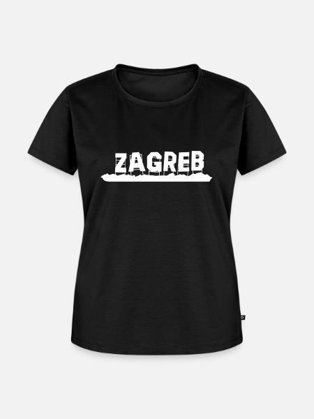 Zagreb - Frauen Premium Bio T-Shirt - Schwarz
