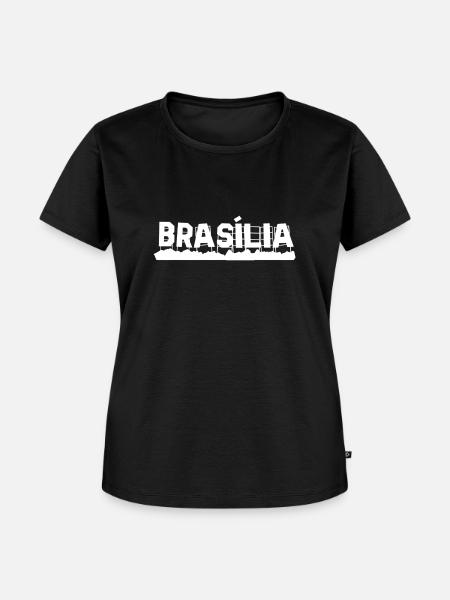 Brasília - Frauen Premium Bio T-Shirt - Schwarz