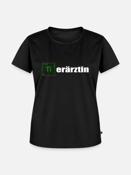 Tierärztin white - Frauen Premium Bio T-Shirt - Schwarz