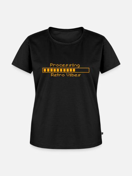 Ladebildschirm - Retro Gaming Design - Frauen Premium Bio T-Shirt - Schwarz