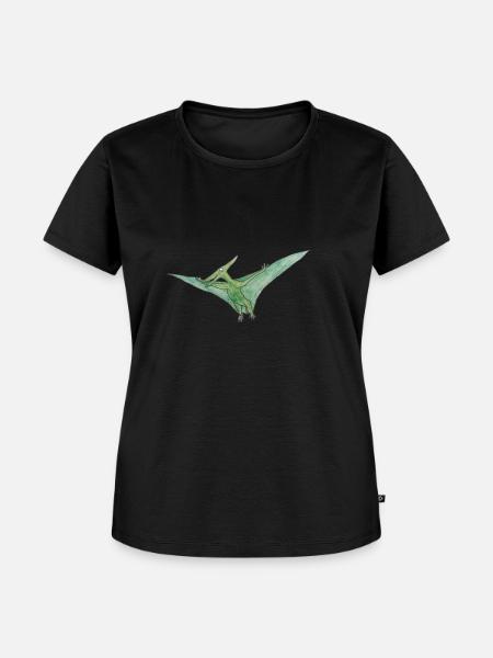 Samuel der Pteranodon - Frauen Premium Bio T-Shirt - Schwarz