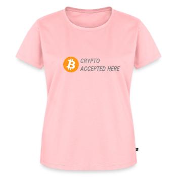 Bitcoin Crypto - Frauen Premium Bio T-Shirt - Rosa - Vorne - AI Model Female 172 dark (172cm)