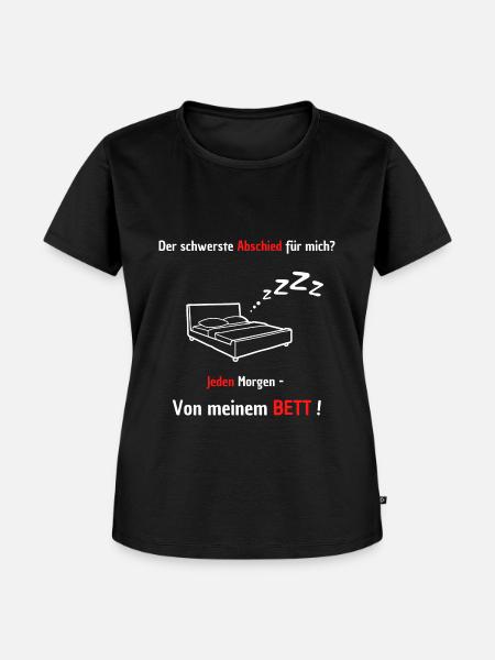 Der schwerste Abschied - Frauen Premium Bio T-Shirt - Schwarz