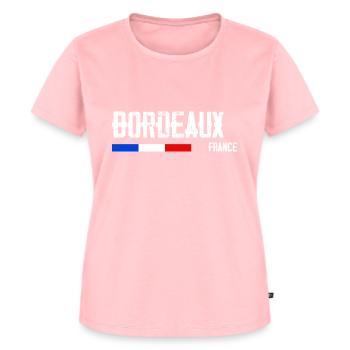 J'aime Bordeaux Nom de Ville en France - T-shirt Premium bio Femme - rose - Devant - AI Model Female 172 dark (172cm)