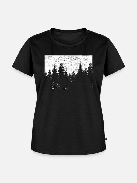 Wald - Frauen Premium Bio T-Shirt - Schwarz