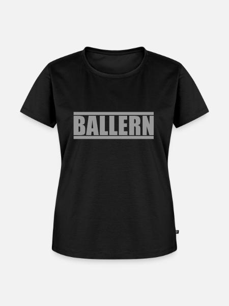 Ballern - Frauen Premium Bio T-Shirt - Schwarz