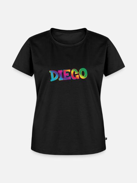 Diego - Frauen Premium Bio T-Shirt - Schwarz