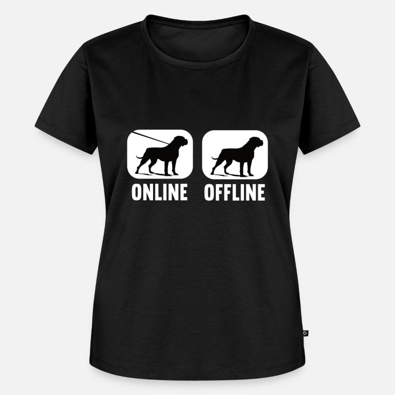 Cane Corso Cane Corso hors ligne Propriétaire de Cane Corso - T-shirt Premium bio Femme - noir