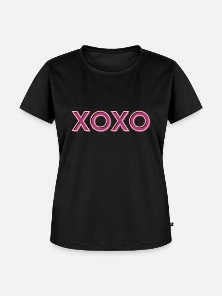 xoxo 3 2 - Frauen Premium Bio T-Shirt - Schwarz