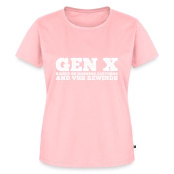 Gen X FAFO Generation X - Frauen Premium Bio T-Shirt - Rosa - Vorne - AI Model Female 172 dark (172cm)