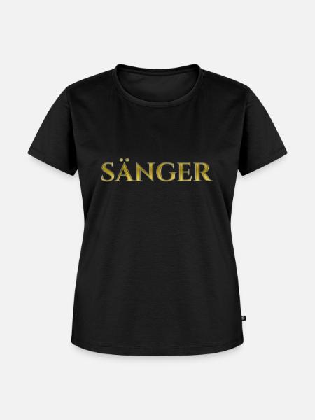 Sänger - Frauen Premium Bio T-Shirt - Schwarz