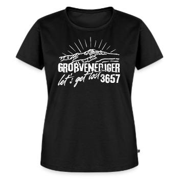 Grand Tyrol Salzburg Austria Hohe Tauern - T-shirt Premium bio Femme - noir - Devant - Selfina (174cm)