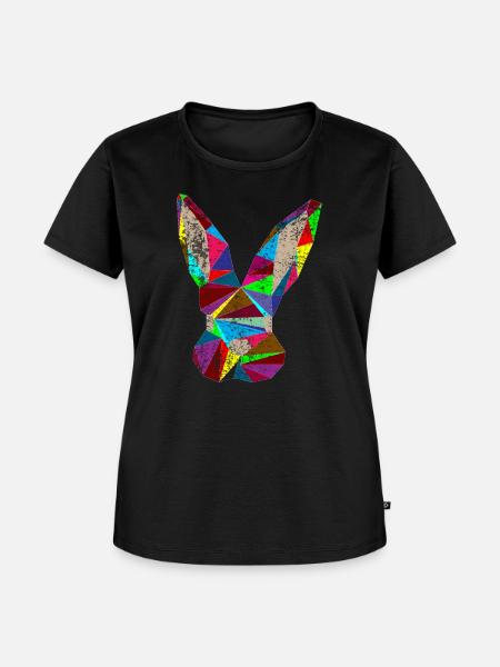 Hase - Frauen Premium Bio T-Shirt - Schwarz