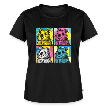 Quokka - Women's Premium Organic T-shirt - black - Front - Selfina (174cm)